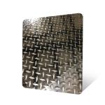 3MM SS Checkered Sheet Anti Slip Surface Stainless Steel Plates In Building