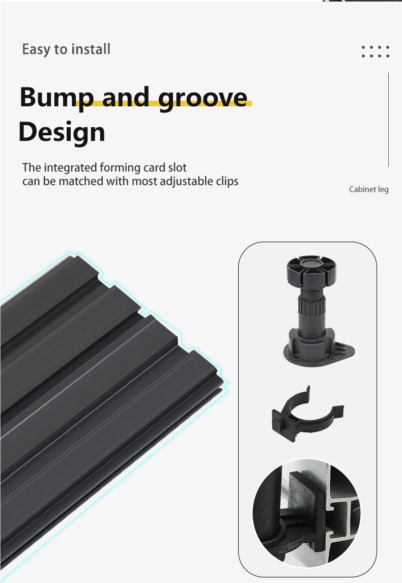 Baseboard Accessories PVC Skirting Board Holding-Down Line in Modern Design 24cm Width