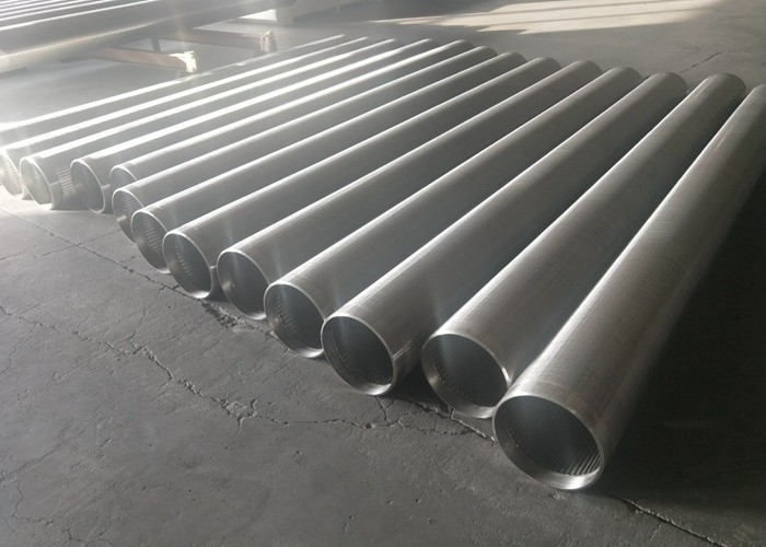 Heat Resistant Continuous Slot Screen , Solid Structure Wedge Wire Screen