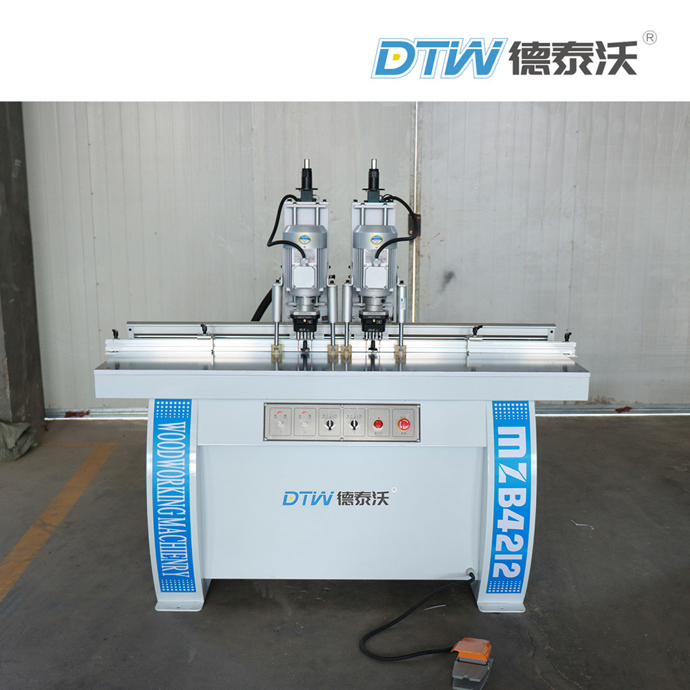 1.5kw Double Heads Plywood Drilling Machine Cabinet Door Hinge Drilling Machine