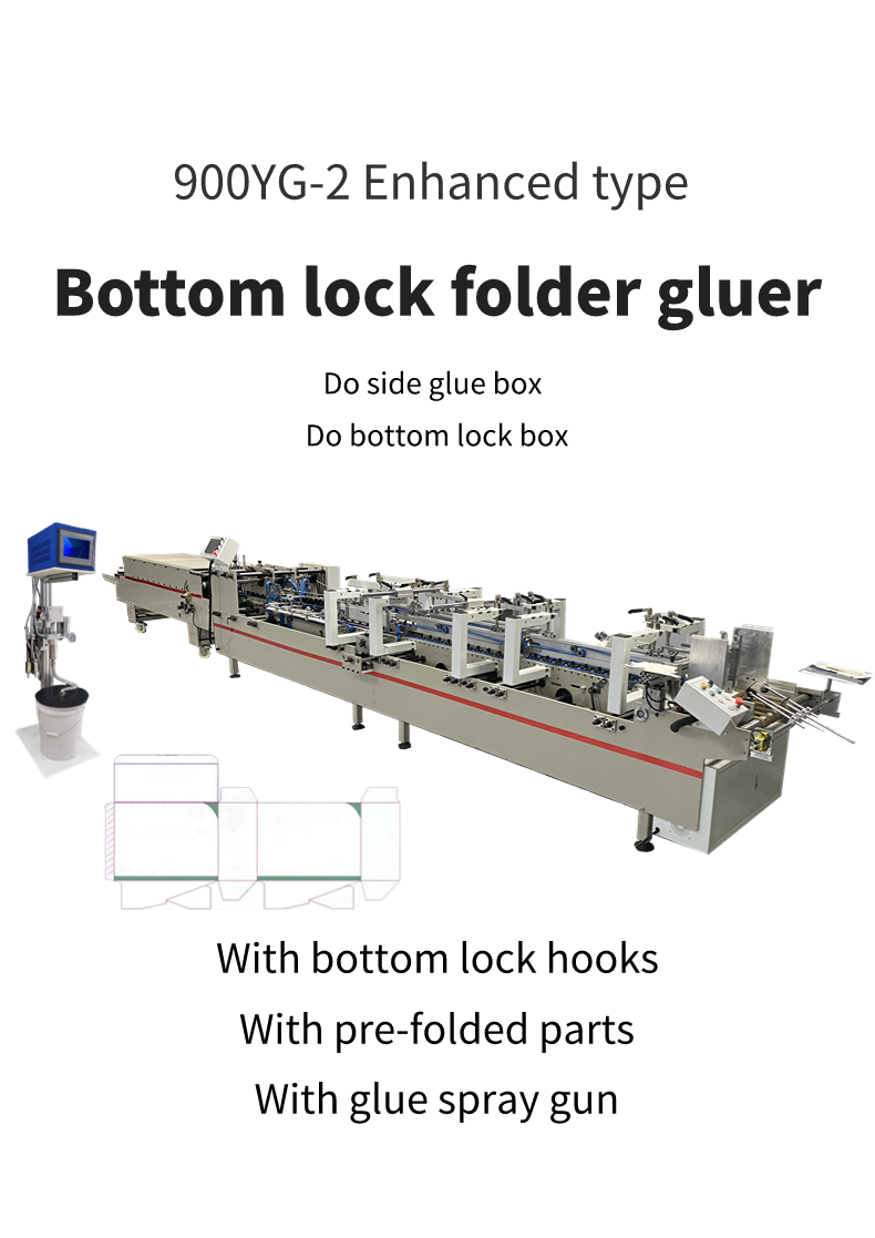 Easy to Operate CQT-900 Folding Boxes Machine Crash Lock Bottom Folder Gluer Machine Paper Folder Machine