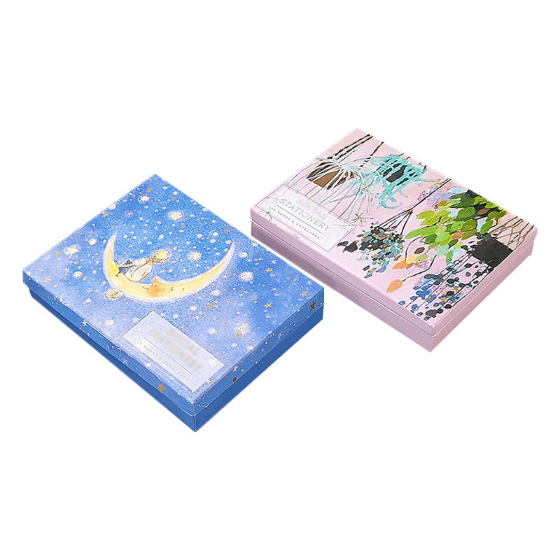 Color Printed Paper Custom Jewelry Packaging Box Recycled Flip Top Cardboard Box