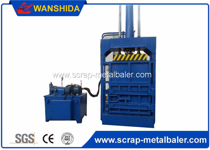 Hydraulic Drive Mode Vertical Baling Machine For Cardboards Plastic PET Bottles