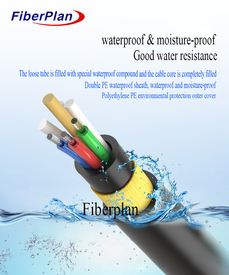 Single Sheath Outdoor Aerial Fiber Optic All Dielectric Self Supporting Cable ADSS