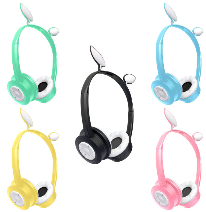 Cat Wireless Headphone LED V5.0 8hrs Bluetooth Headphones For Kids Education