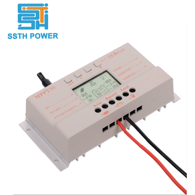 12V 24V 30A MPPT Solar Controller For Solar Charger 187*97*61mm 600g ROHS