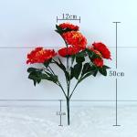 Durable Artificial Flowers Red Rose Flowers for Home Decoration Long-lasting and