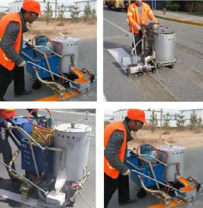 China Hand Pushing Thermoplastic Road Marking Applicator Machine wholesale