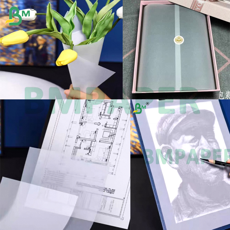 160g 180g White Smooth Erasable Purity Sketching Paper For Painting CAD Gift Packing