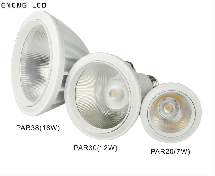 high lumens E2712W dimmable led par30 spot light with cob led led par30 light Track lamp to Replace 45W metal halide