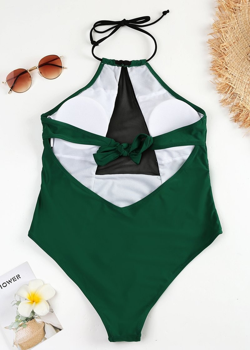 Tiered Layer Tie a Knot Front Top With Low waist Bikini swimsuit high cut