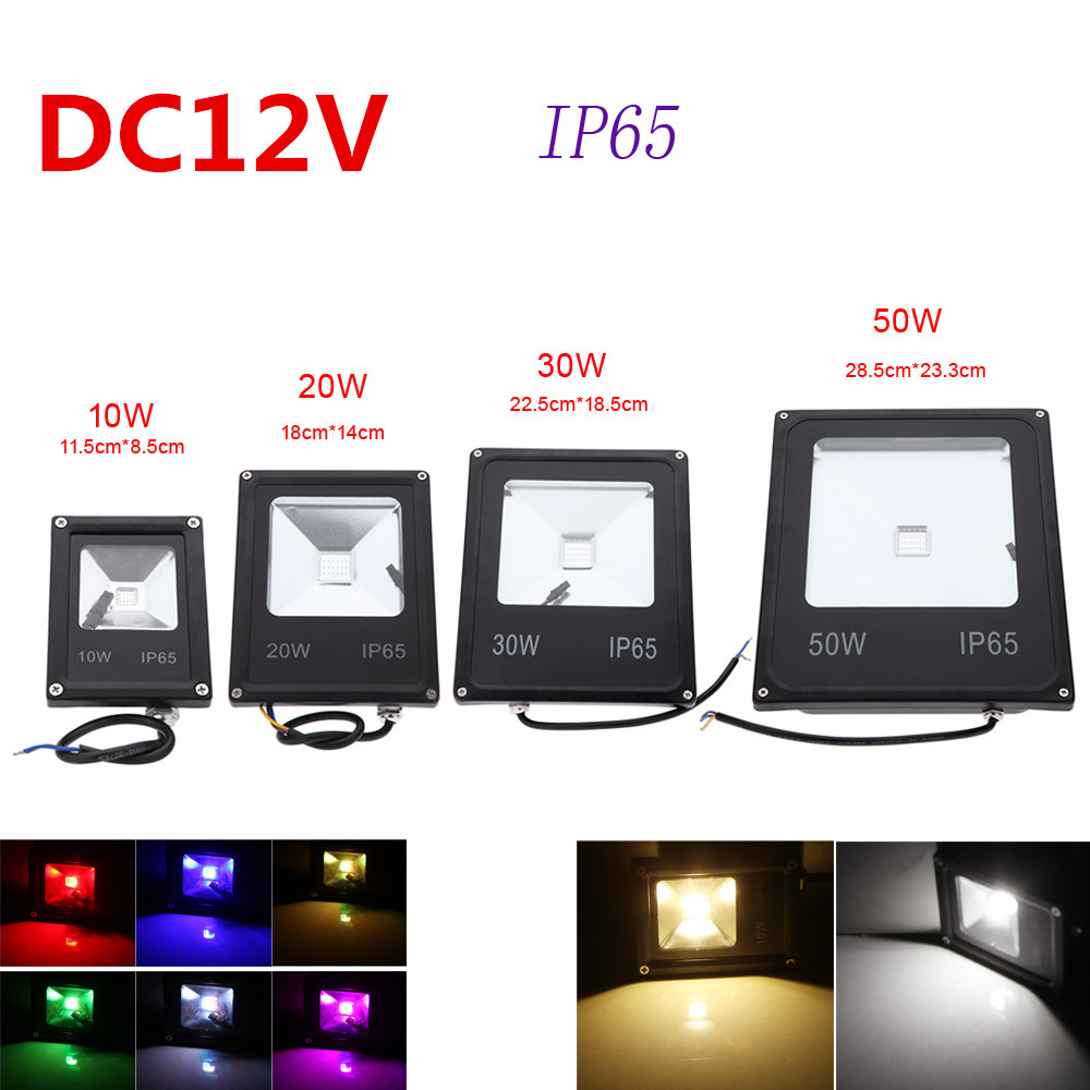 Durable Outdoor LED Flood Lights Waterproof , RGB 12v Outside Security Lights