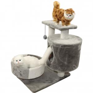 China Cool Cat Climbing Furniture Non Slip 2 Tier Level 48 Inch Indoor Cat Tree House wholesale