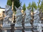 Outdoor garden marble stone statues park marble couple sculptures ,China stone