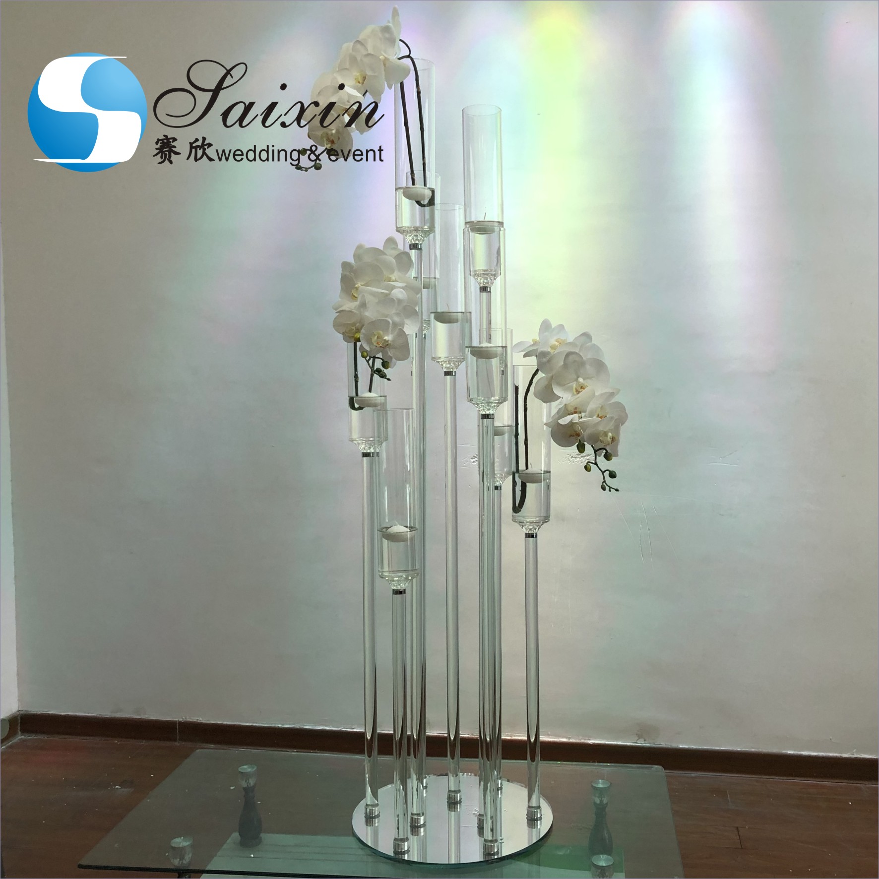 Beautiful Gold Metal Vase Decoration Home Tall For Wedding Centerpieces 80CM
