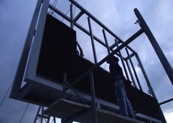 Custom High Brightness Outdoor Led Video Wall Board 6mm Full Color For Advertising