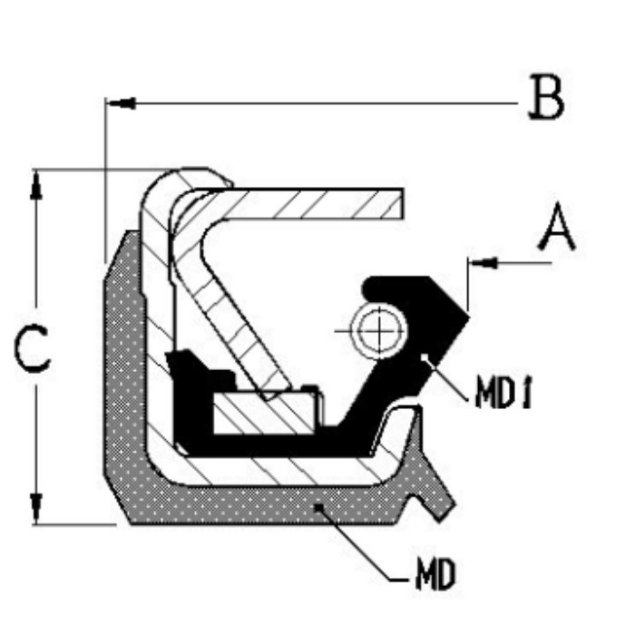 80 shore A Hydraulic Pump Oil Seal Rotating Shaft Seals TCN 2.750*3.500*0.500 Inch