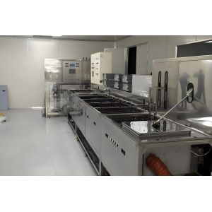 China Die Cast Parts Ultrasonic Cleaning Line Automatic Ultrasonic Cleaner With Oscillation Mechanism on sale