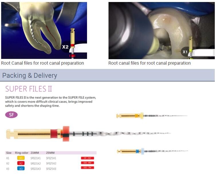 Dental Root Canal Reciprocating Niti protaper Endo k Files