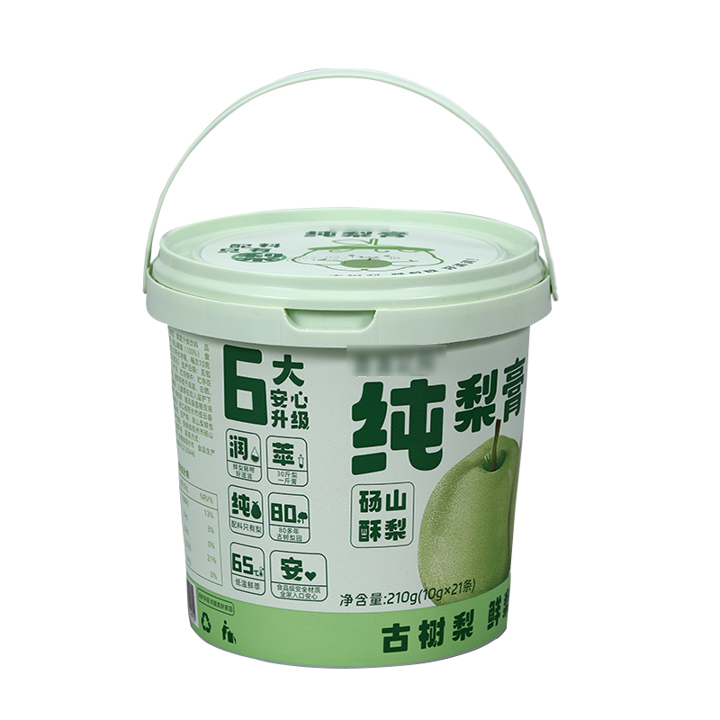 Customrized Logo Mini Plastic Buckets For Pet food Storage Container 0.3L 0.5L 1L
