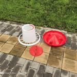 10-12L Capacity Outdoor Poultry Feeder , Plastics Chicken Feeder