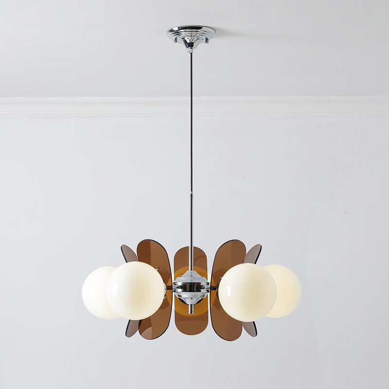 Nordic Middle Ancient Acrylic Beans Pendant Lamp Living Room Dining Room Study Restaurant lamp(WH-AP-548)