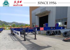 China 400KG 45ft Gooseneck Tri Axle Skeleton Semi Trailer wholesale