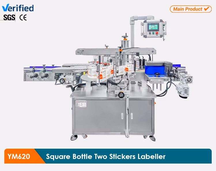 Yimupack Packaging Machines Bottle Sticker Applicator Automatic Round Flat Bottle Labeling Machine