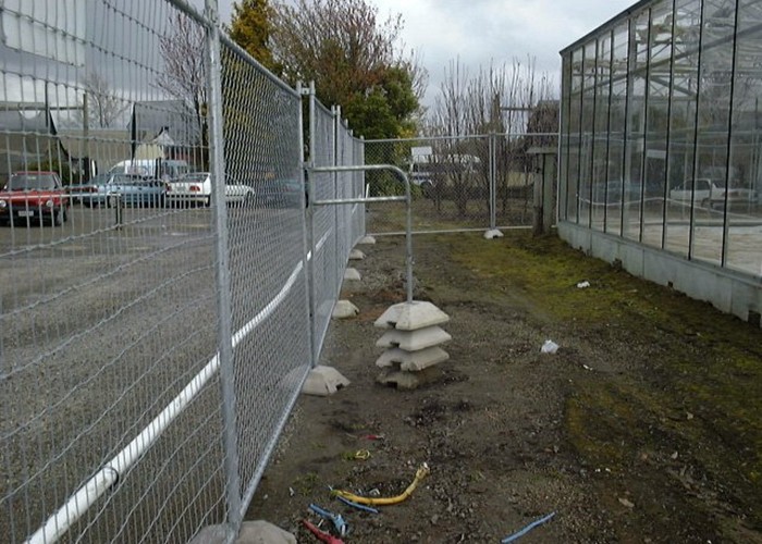 Temporary PVC Coated Chain Link Fence Smooth Surface With No Sharp Edge
