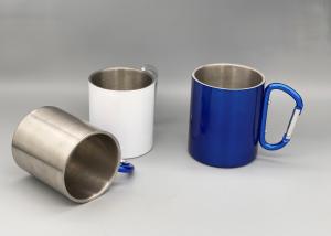 China Double Walled Insulated Silver 250ml Camping Cups wholesale