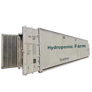 China 120KWH Per Day Hydroponic Shipping Container Insulation Microgreen Growing System wholesale