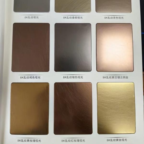 Color Stainless Steel Sheet 4ft*8ft SS Sheet Grade 304 for Decoration