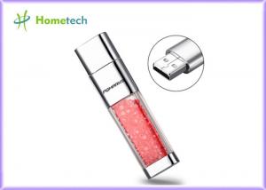 China Transparent crystal red decoration screen novelty flash drives Promotional gift wholesale