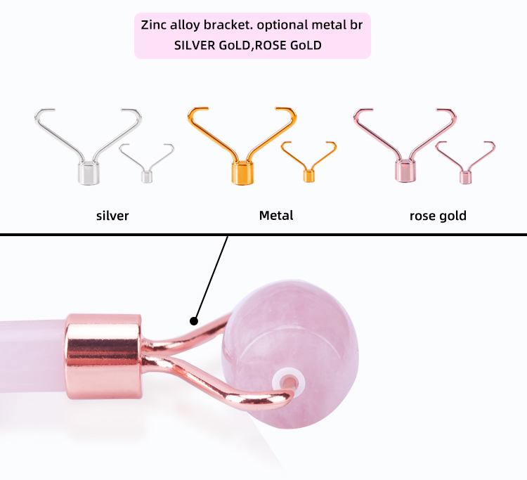 Pink Face Massager Roller , Jade Massager Roller OEM ODM Service