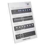 Multi Color Diamond 4c Chart Card Display For Jewelry Shop Eco Friendly