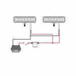 White Housing 18W Epistar LEDs Marine Spreader Lights