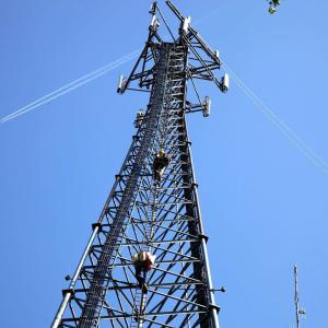 China Radio Mobile 3 leg Self Erecting Lattice Steel Towers wholesale