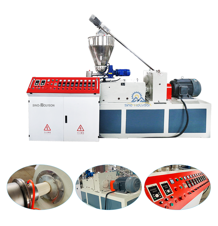 42 Rpm UPVC Pipe Manufacturing Machine 380V / 415V For Drain Pipe