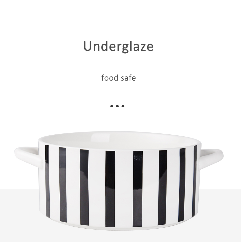 Light Luxury Ceramic Soup Bowl Set Perfect for Business Gifts and Sustainable Cooking