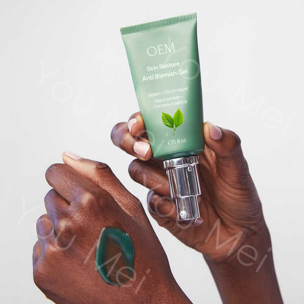 Green Tea Facial Skincare Set Package Face Wash Gel Niacinamide Serum For Oily Skin