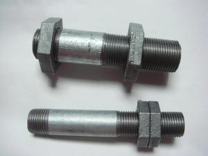 China Plumbing long screw thread steel pipe nipples wholesale