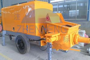 China 39 Kw Diesel Motor Small Concrete Pump , Diesel Lightweight Concrete Mixer Pump on sale