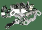 Lathe Milling CNC Aluminum Frame Kit Copper Metal Fabrication