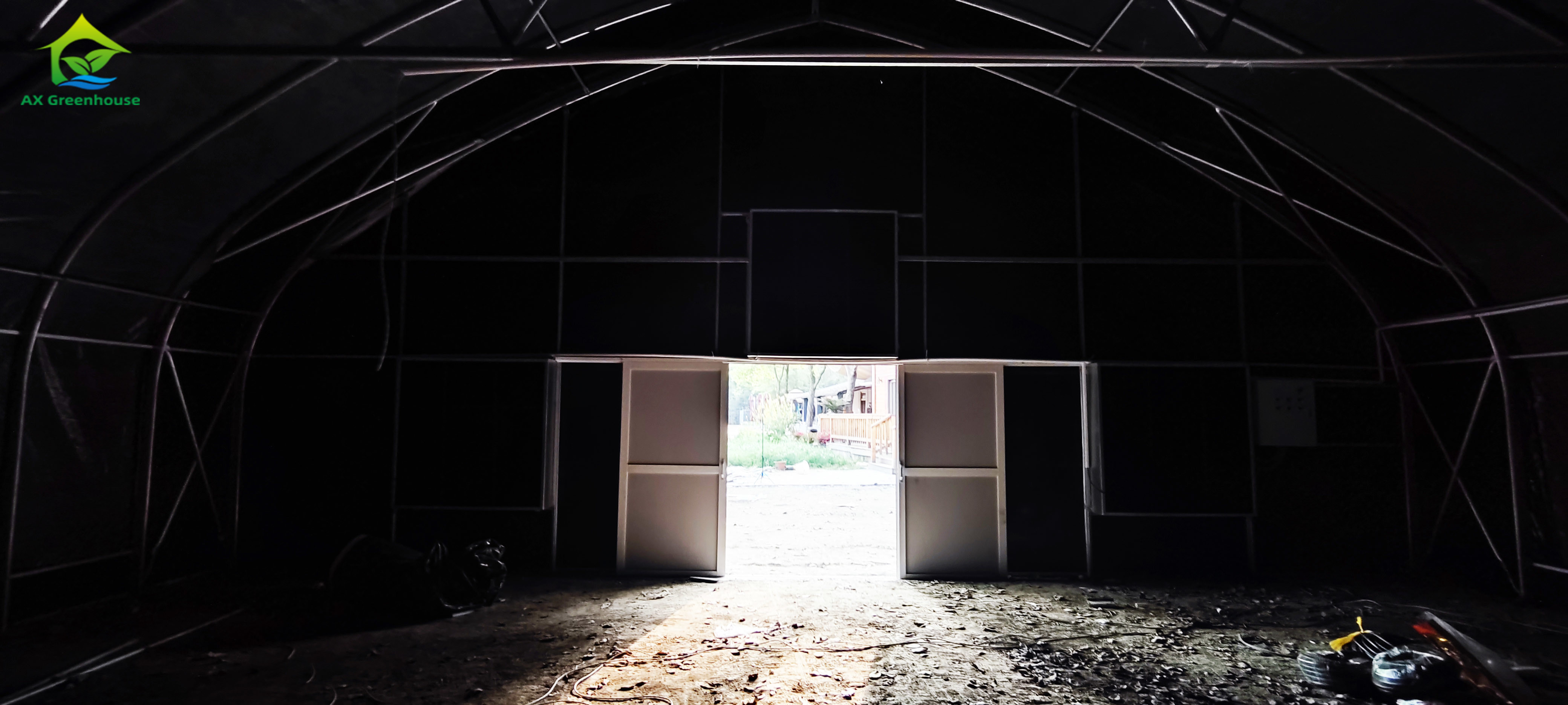 External Blackout System plastic Film Greenhouse Automatic
