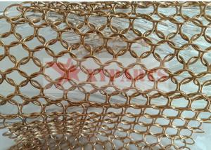 China Stainless Steel Architectural Ring Mesh Curtain For Partitioning wholesale