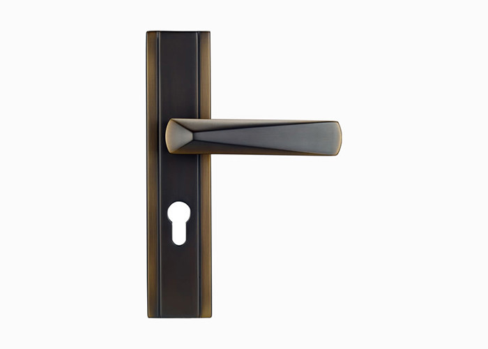 Brass Luxury Lever Door Handles 130mm 63mm for Front Door