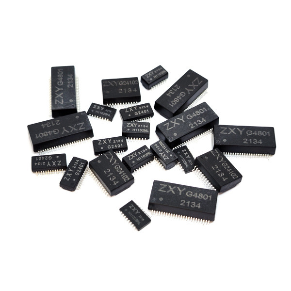 Single Port SMD PoE+ Lan Isolation Transformer 100 Base T 16 Pin Modules