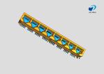 RJ45 8-port jack Cat.5 THT angled