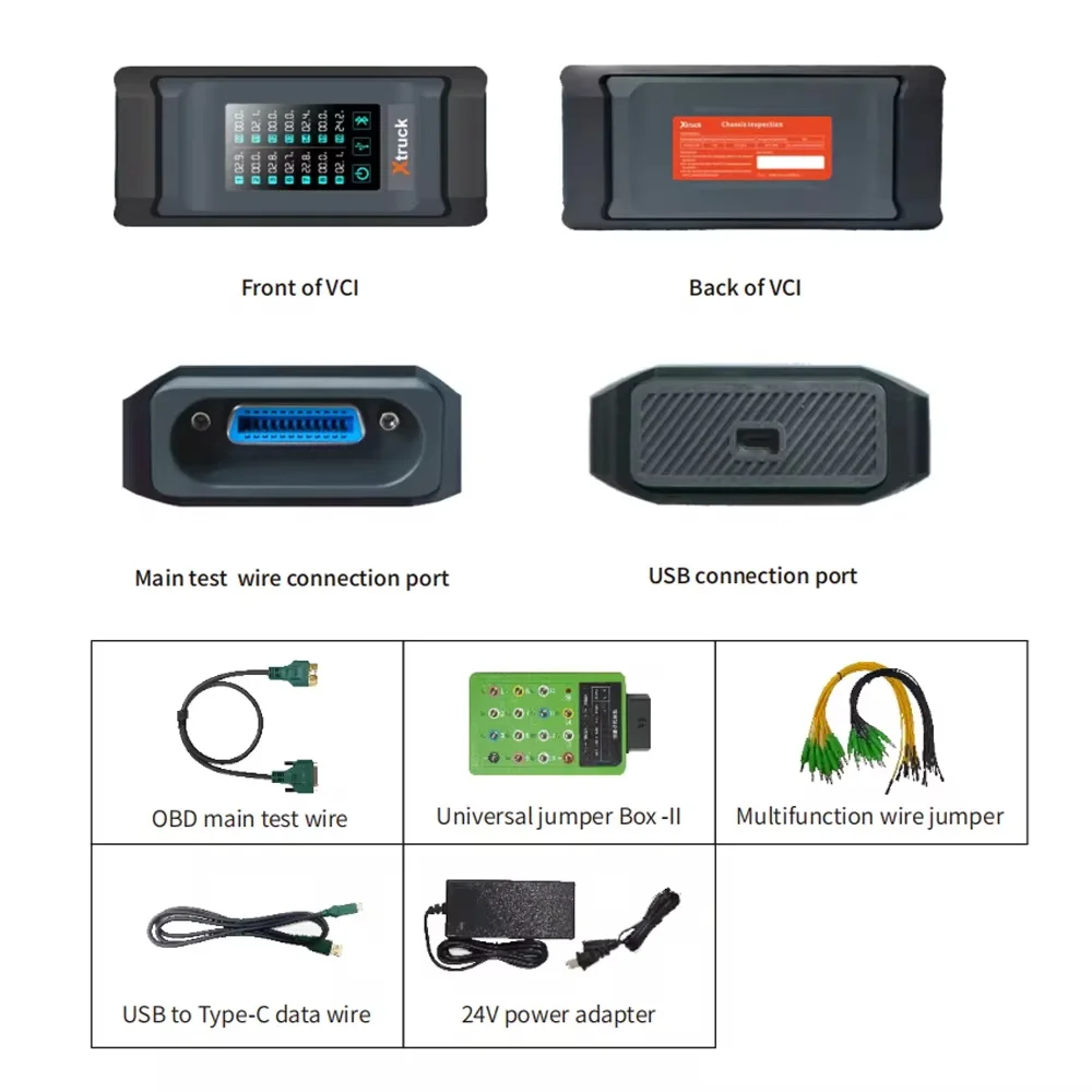 Heavy Duty Truck for Xtruck Chassis Inspection Read fault code ABS/EBS/RCS ZF gearbox FAS+SINOTRUCK Diagnostic Tool CFC2