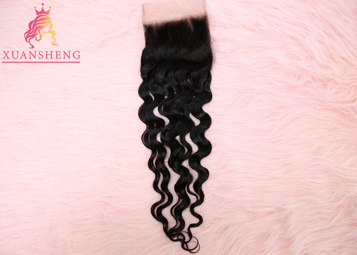 100% Virgin Raw 5x5 Lace Closure Unprocessed Hair Loose Wave No Shedding And No Tangle